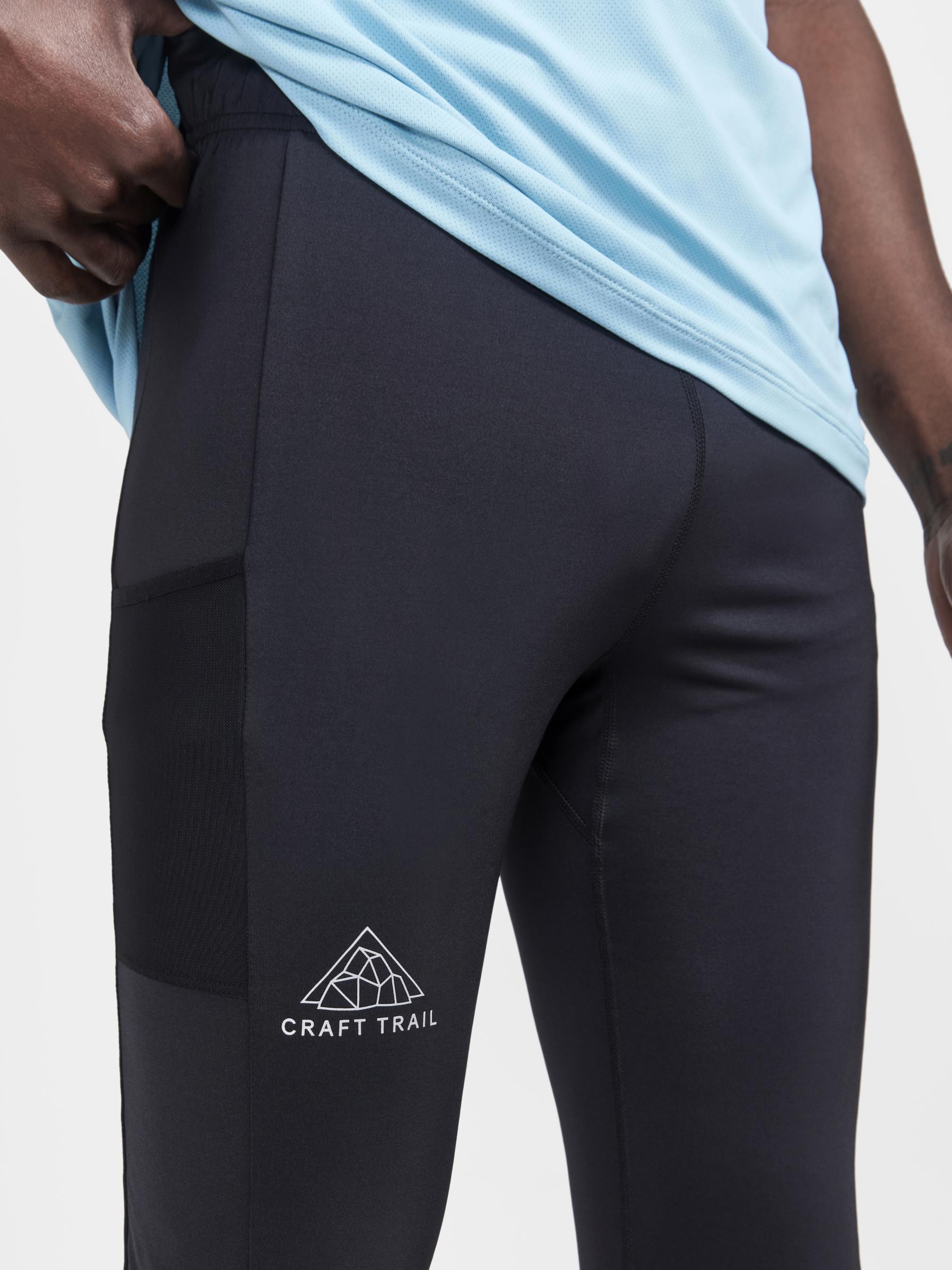 Men's Pro Trail Running Tights - High-Performance Compression Pants for Hiking, Gym & Outdoor Workouts - Moisture-Wicking & Breathable Activewear