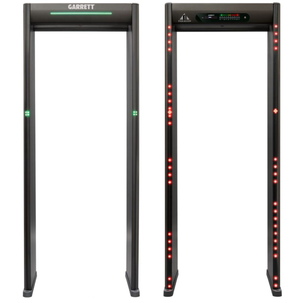 Garrett Paragon Walk Through Metal Detector - High Security Metal Detection for Airports, Schools & Events | Reliable Full-Body Screening Solution