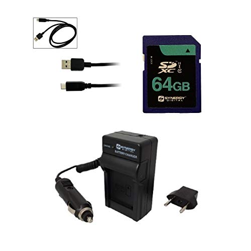 Synergy Digital Camera Accessory Kit - Battery & Charger for Panasonic DMC-TS20A - Perfect for Travel Photography