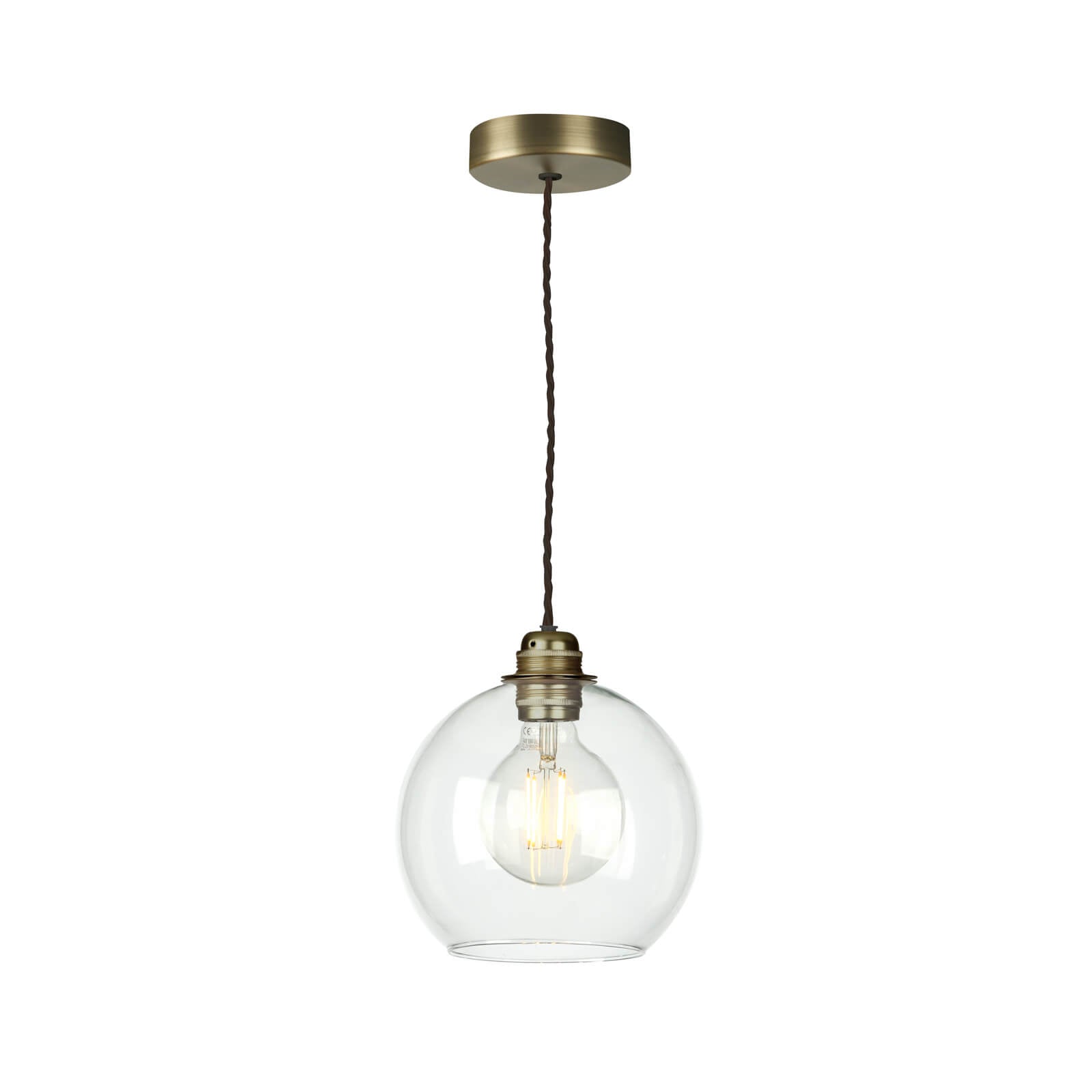 Apollo Single Pendant Light Fixture - Modern Industrial Ceiling Light for Dining Room & Kitchen | Energy Efficient LED Hanging Lamp