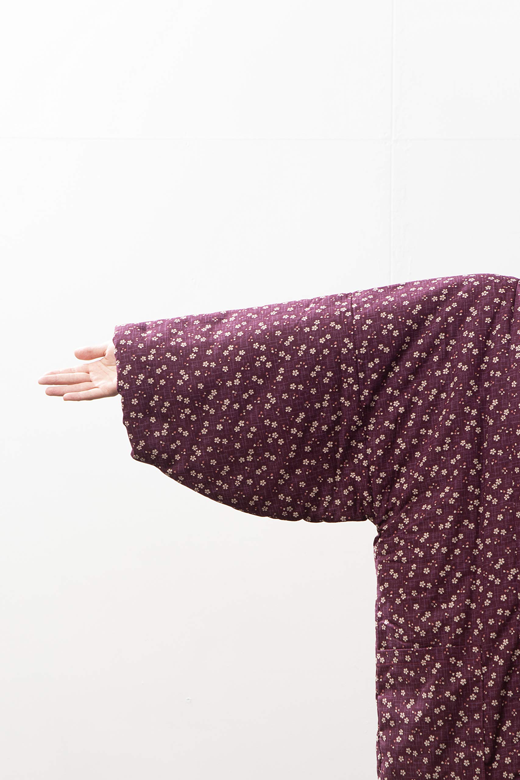 Japanese Hanten Sakura Kimono Jacket for Women - Traditional Floral Print Casual Wear (Size M/L) - Perfect for Spring Outfits, Tea Ceremonies & Cultural Events