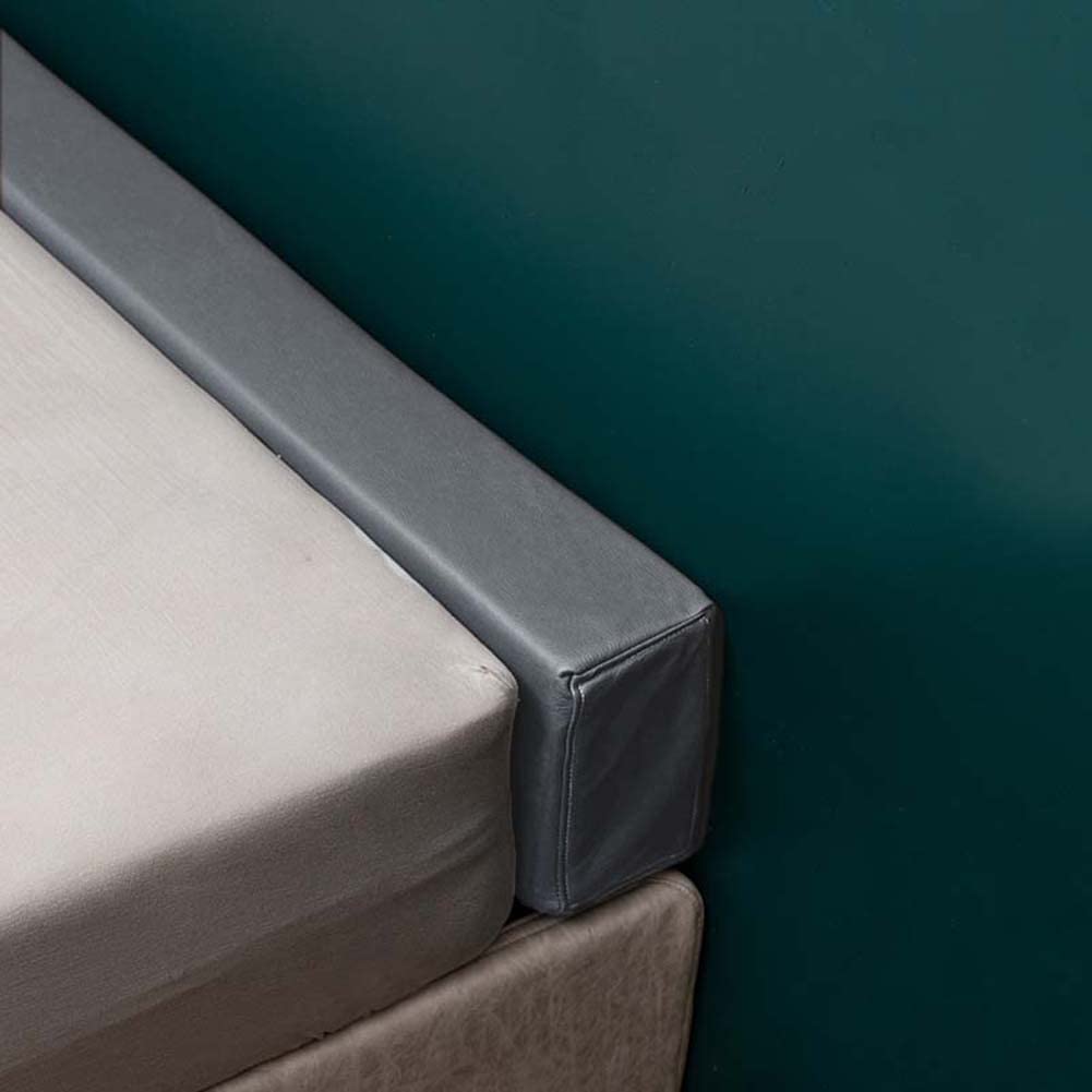 YURRO PU Leather Bed Headboard Gap Filler Pad - Soft Mattress Extender & Bedside Protector for Twin to King Size Beds - Perfect for Preventing Lost Items & Enhancing Comfort in Bedrooms, Guest Rooms, and Dorms