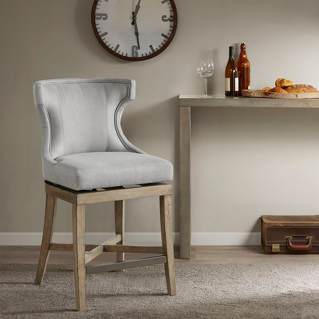Swivel Counter Stool - Adjustable Height Bar Stool with 360° Rotation for Kitchen Island, Breakfast Bar & Home Decor