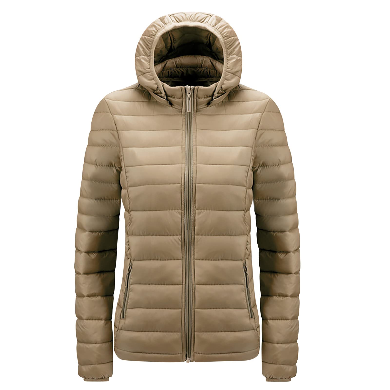 Vintage Women's Elegant Casual Hooded Jacket - Long Sleeve Overcoat for Plus Size Ladies | Perfect for Fall Fashion, Outdoor Activities & Everyday Wear