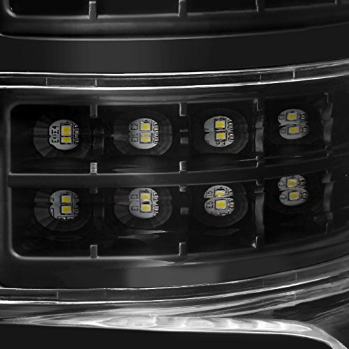 AKKON Black Halo Projector LED Headlights & Full LED Tail Lights for 2004-2008 Ford F150 F-150 - Upgrade Your Truck's Style & Night Visibility for Off-Roading & City Driving