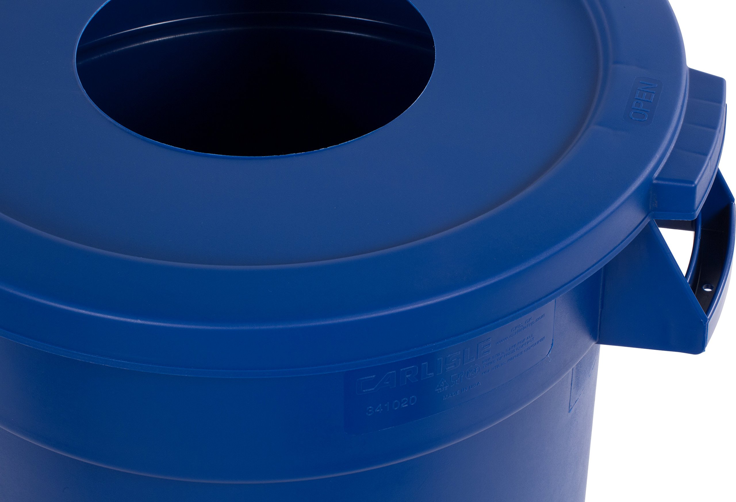 Carlisle FoodService Products CFS Recycle Waste Container - Durable Commercial Recycling Bin for Restaurants, Offices & Schools | Eco-Friendly Waste Management Solution