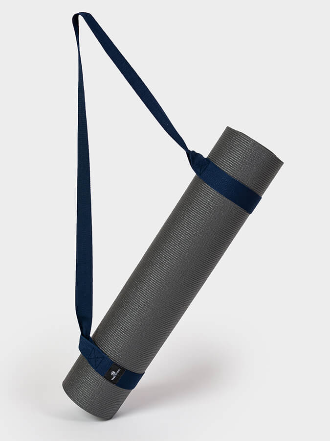 Organic Cotton Yoga Mat Strap Carrier for Yoga Studio - Premium Yoga Mat Holder with Adjustable Shoulder Strap - Perfect for Yoga Class, Gym, Travel & Outdoor Workouts