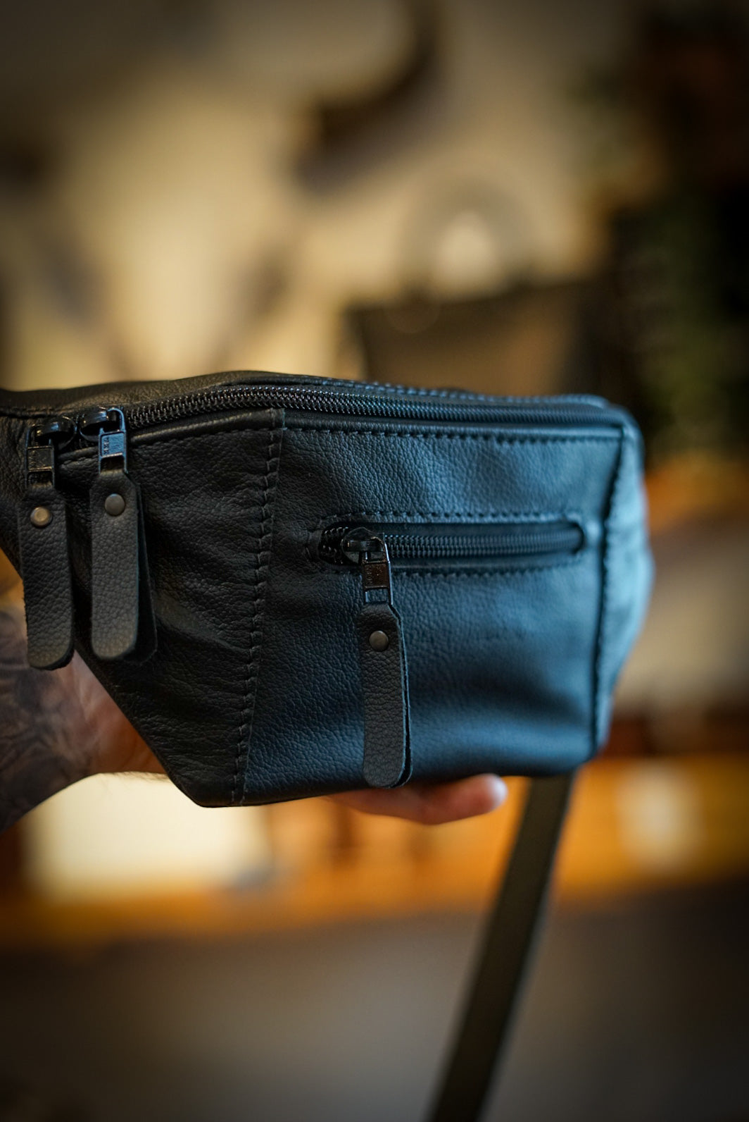Best Fanny Pack for Men & Women - Waterproof Waist Bag with Adjustable Belt (Black) - Perfect for Travel, Hiking, Running & Outdoor Activities