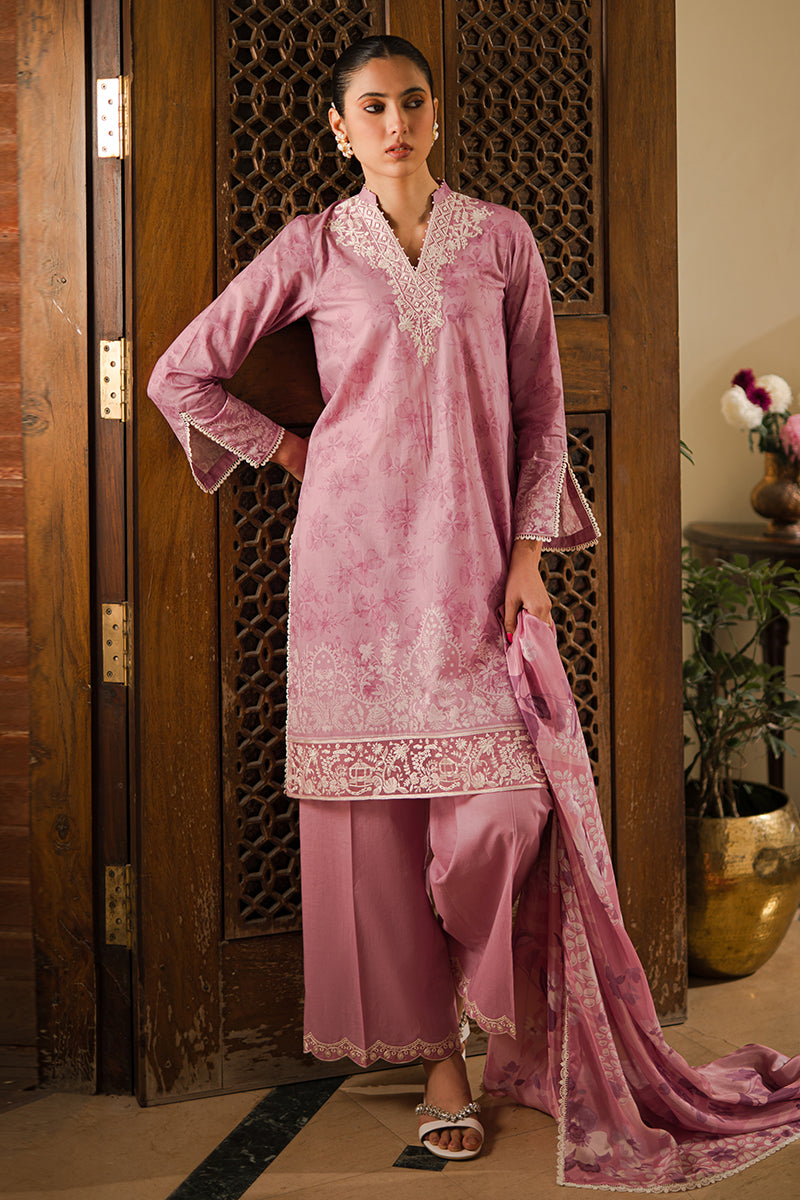 LILY DREAM 3 Piece Embroidered Lawn Suit for Women - Floral Design Summer Outfit for Casual Wear, Parties & Weddings