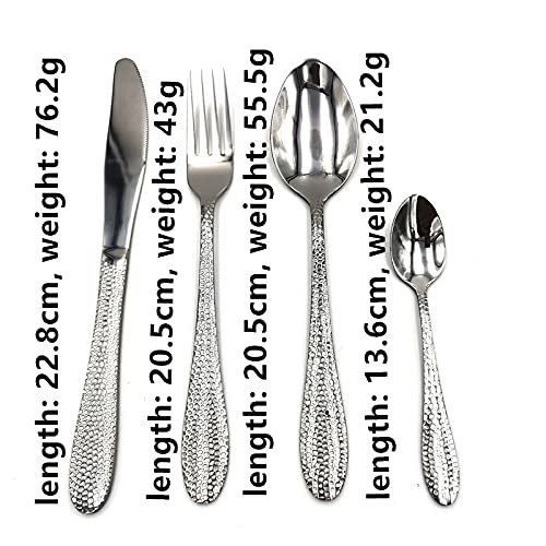 24-Piece Stainless Steel Flatware Set - 18/10 Rose Gold Silverware Cutlery with Forks, Spoons & Knives - Elegant Dinnerware for Holiday Gifts, Wedding Registry & Formal Dining