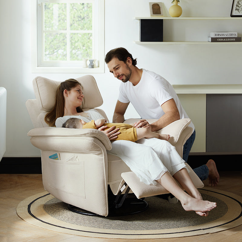 Comfortable Baby Nursery Power Glider Recliner - Perfect for Nursing, Rocking & Bonding with Your Newborn - Ideal for Nurseries, Bedrooms & Living Rooms