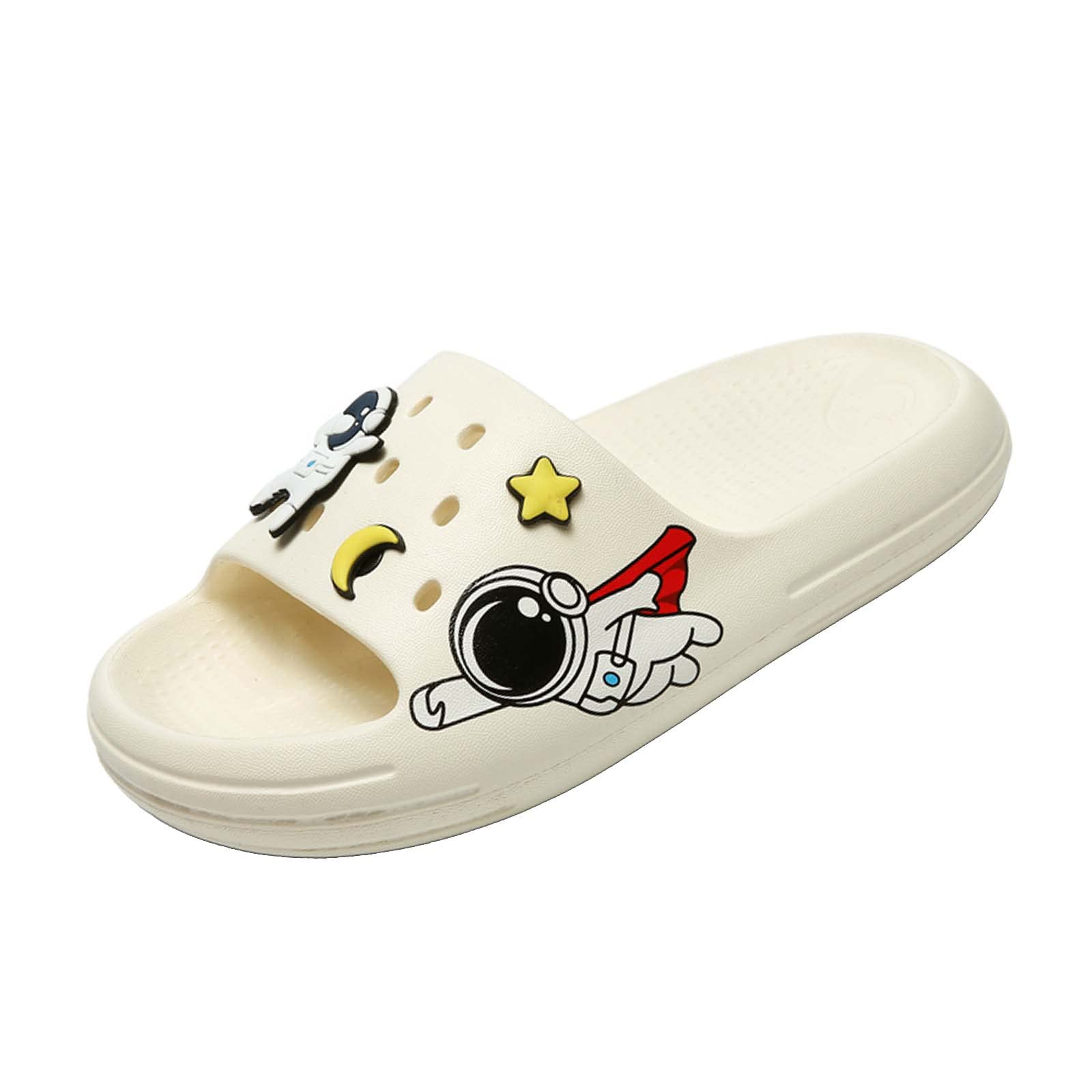 Eliogn Boys Girls Anti-Slip Slide Sandals - Ultra Lightweight Pillow Slippers for Home, Shower & Summer - Water Shoes for Kids (Toddler/Little Kid/Big Kid) - Perfect for Indoor Play, Beach & Pool Activities