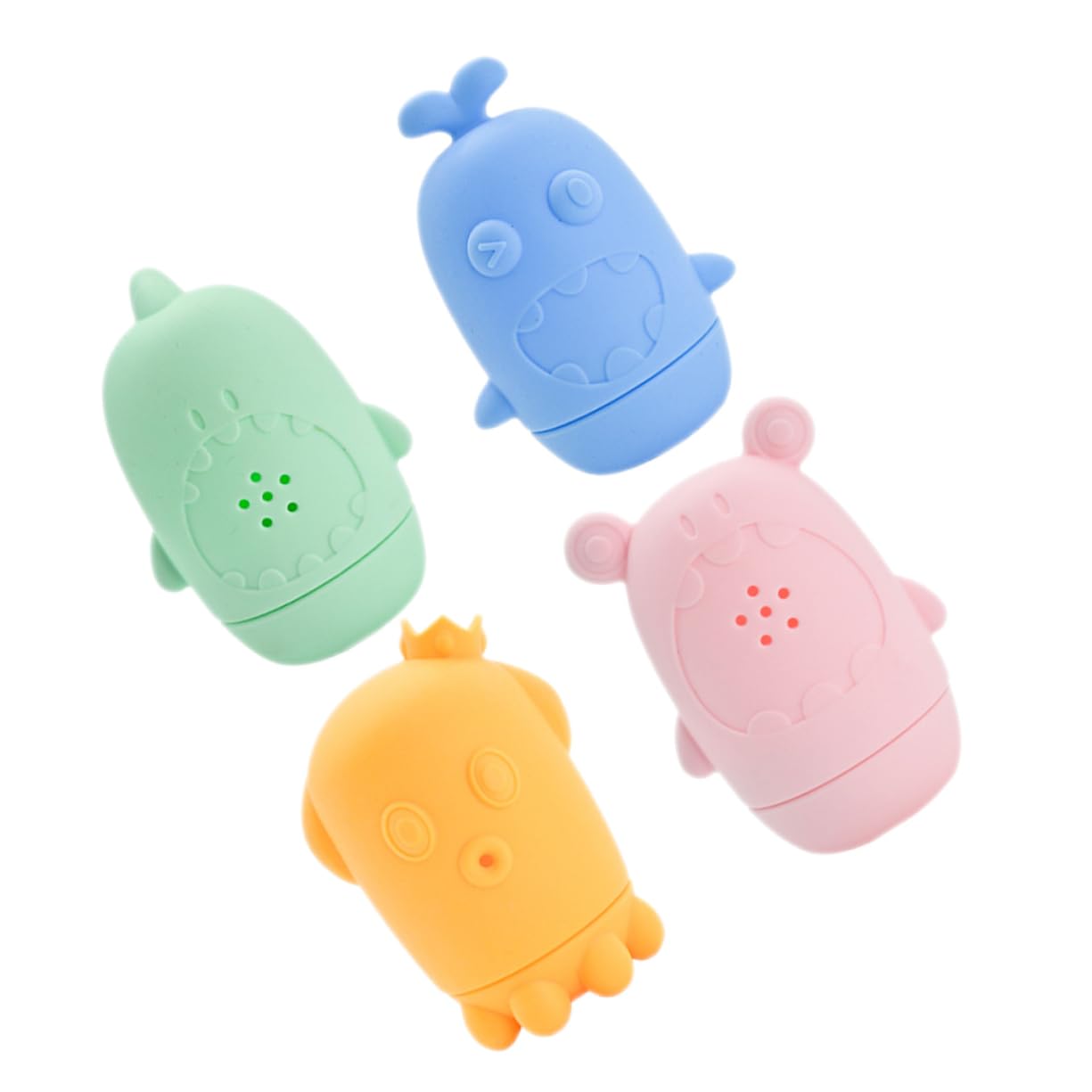 Totority 8-Piece Bath Toys Set for Kids - Fun Floating Rubber Duck & Animal Bathtub Toys - Perfect for Toddler Bath Time, Sensory Play & Pool Parties