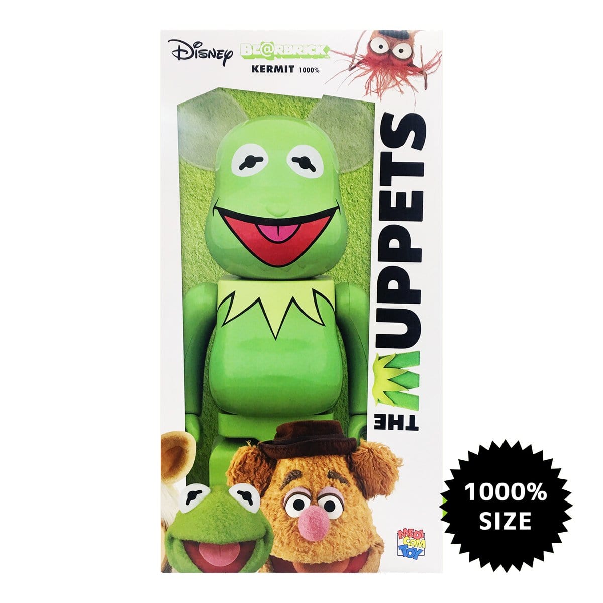 Kermit the Frog 1000% Bearbrick Collectible Figure by Medicom - Limited Edition Vinyl Art Toy for Display & Home Decor