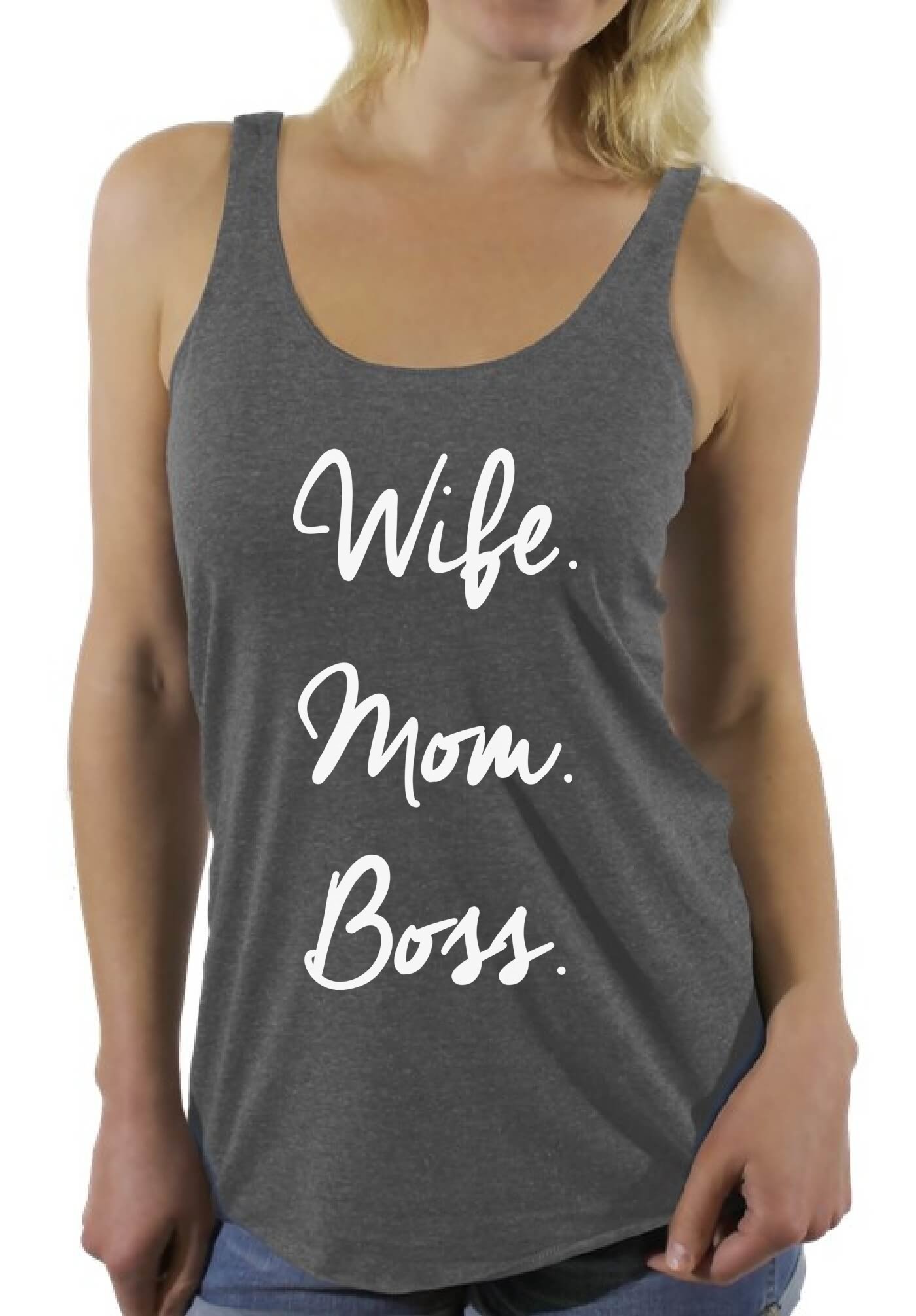 Awkward Styles Racerback Mom Tank Top - Perfect Gift for Wife, Mom, or Boss - Ideal for Workouts, Casual Wear & Mother's Day Celebrations