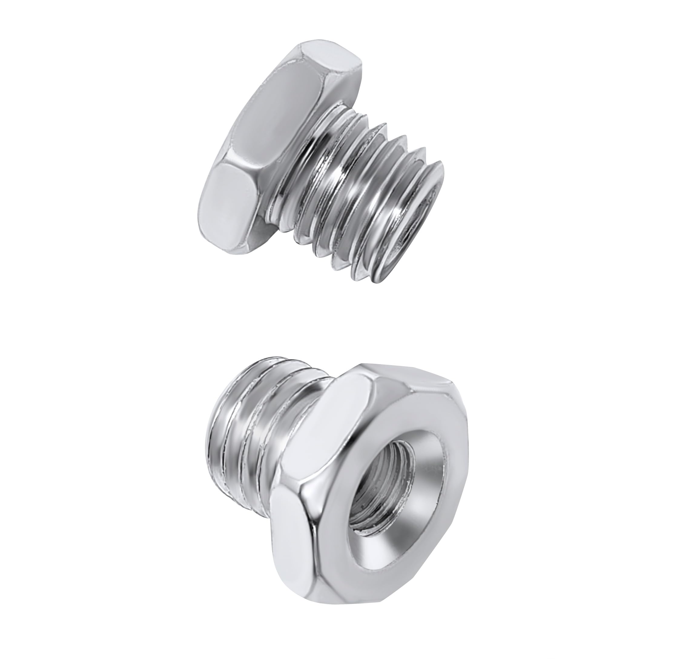 LINE10 Tools 2-Pack Angle Grinder Arbor Adapters - 5/8-11 to 3/8-24 UNF Thread Converter for Wire Wheels & Brushes - Perfect for Metal Polishing, Rust Removal & Surface Preparation
