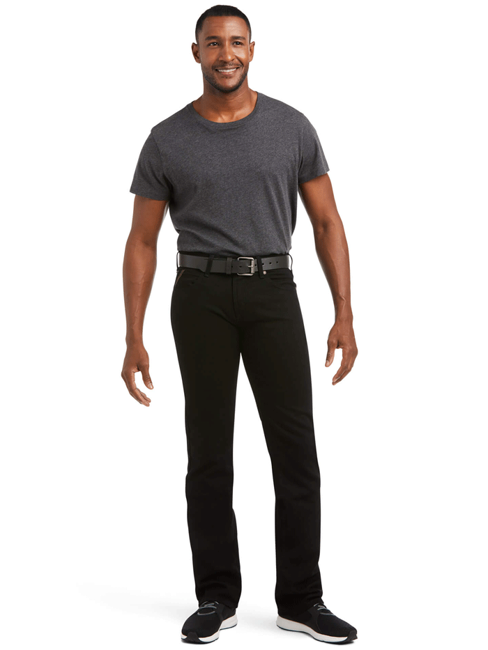 Ariat Men's M7 Slim Legacy Straight Fit Jean - Black | Durable Work & Casual Denim Pants for Everyday Wear