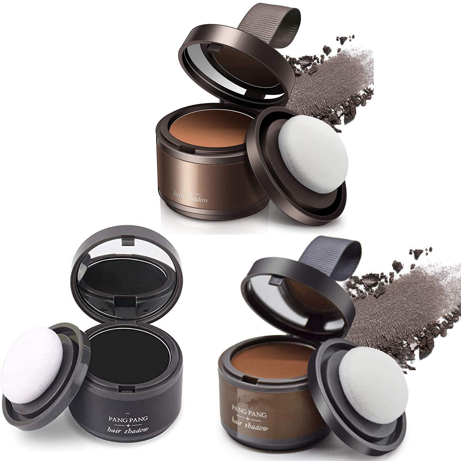 Volume Max Waterproof Hair Shading Powder - Hairline Shadow & Filler for Thinning Hair | Magical Fluffy Hair Powder (B+C+D) | Instant Coverage for Bald Spots & Scalp Concealer | Perfect for Daily Use, Special Occasions & Hair Styling