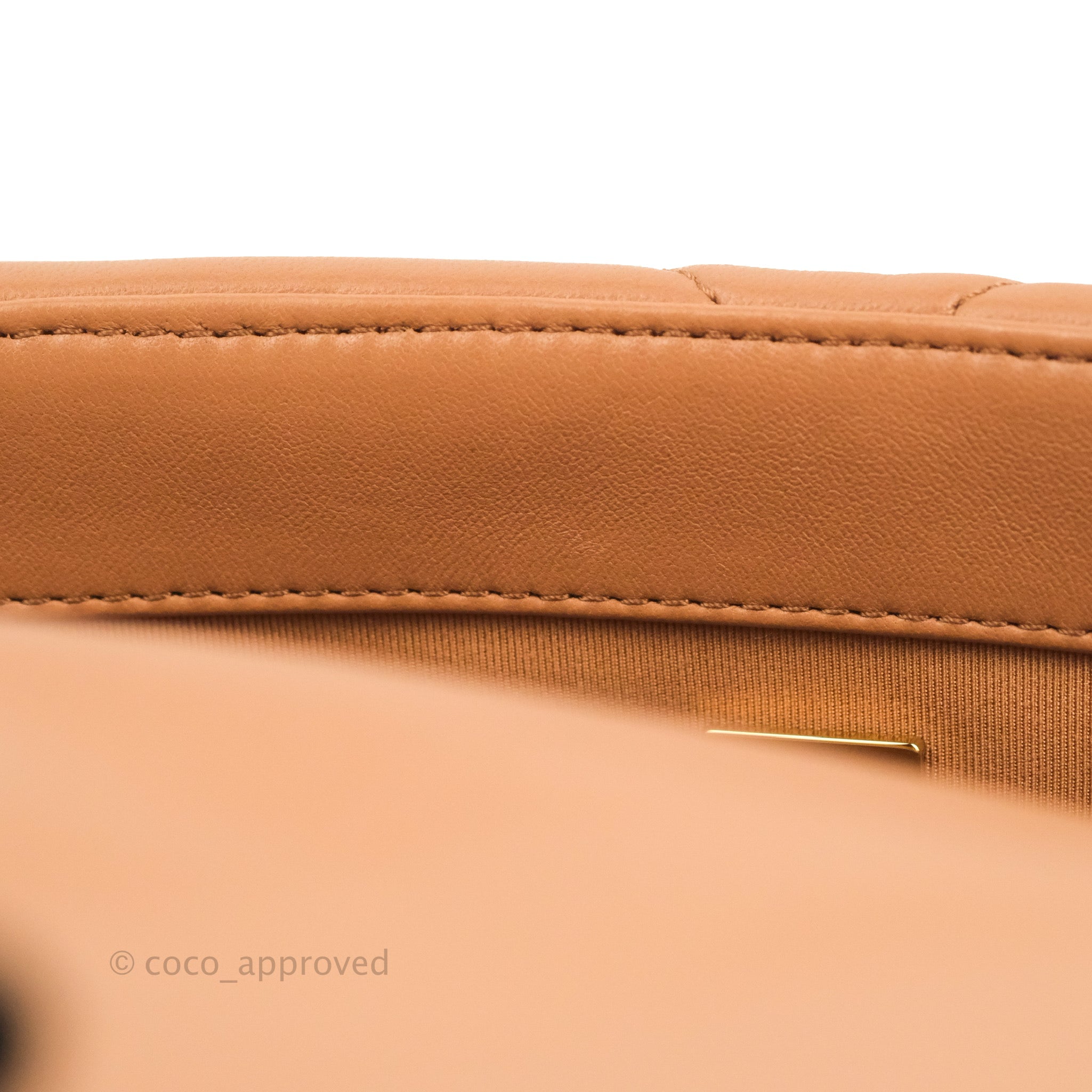 Chanel 19 Small Handbag in Caramel Dark Beige Lambskin Leather with Mixed Hardware 21K - Luxury Crossbody Bag for Women, Perfect for Date Night & Evening Events