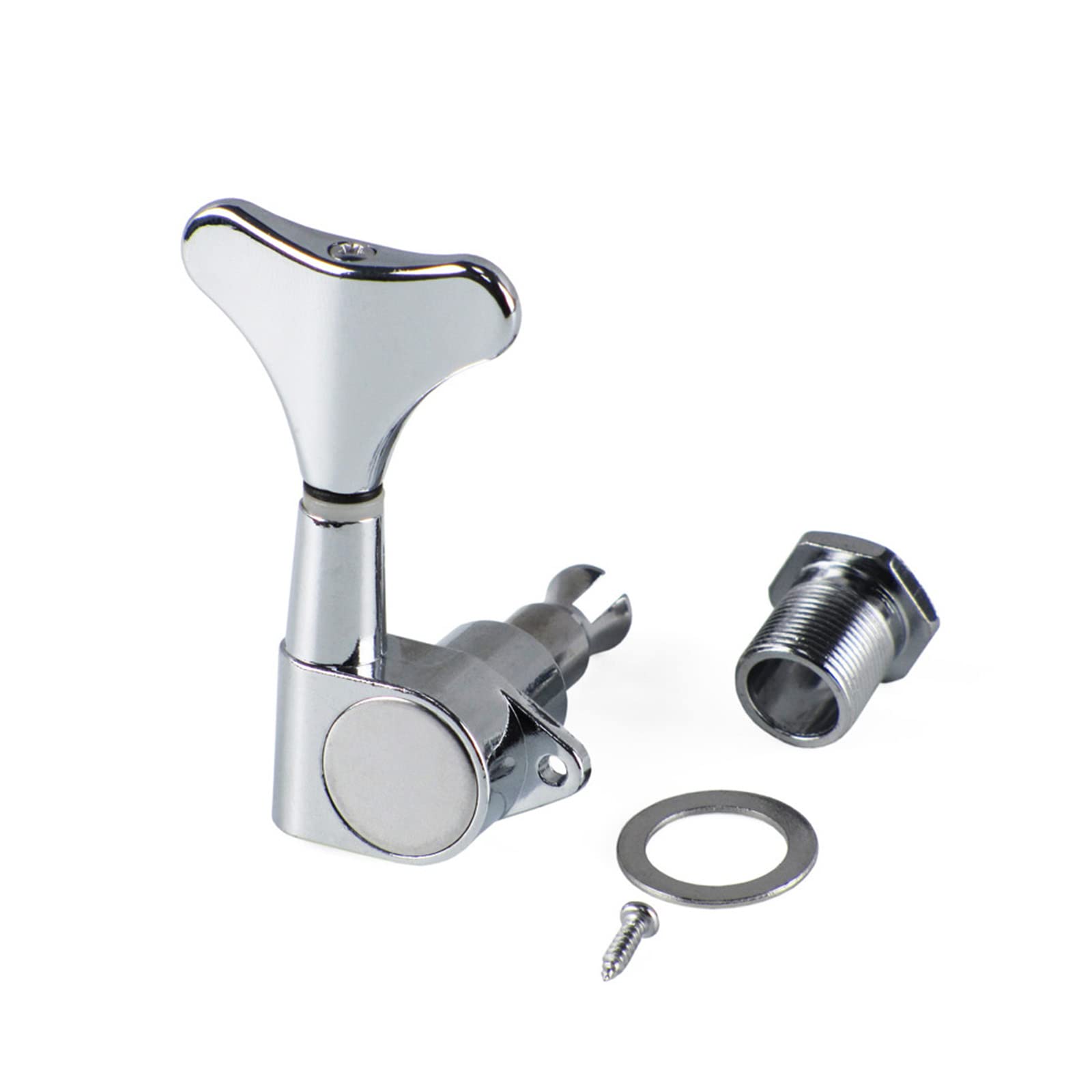 Premium 4-String Electric Bass Tuning Pegs - Right/Left Hand Machine Heads for Bass Guitar Replacement | Perfect for DIY Repairs, Bass Upgrades & Professional Tuning Stability