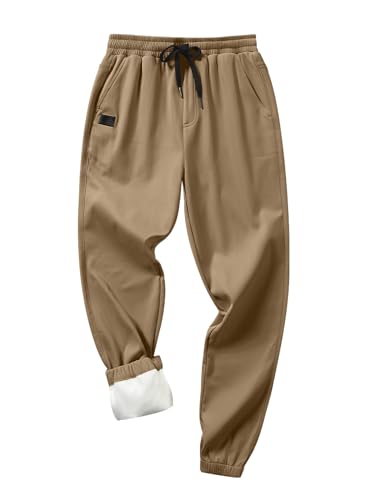 **JMIERR Men's Casual Jogger Pants - Cotton Drawstring Chino Cargo Pants for Hiking, Outdoor, and Jogging | Comfortable Twill Sweatpants for Workout & Travel**