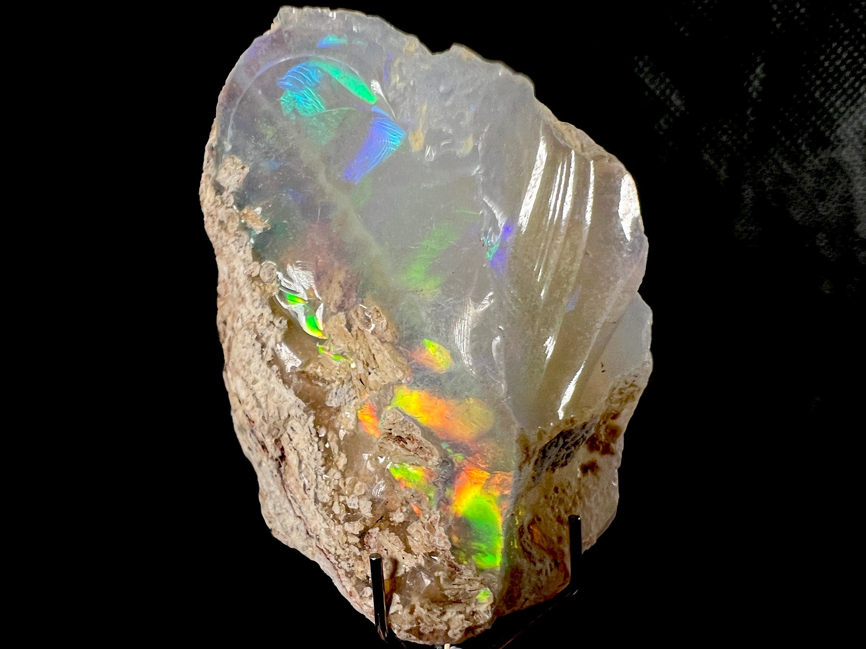 Premium 4A+ Welo Opal Raw Crystal - Certified Cutting Grade Opal for Jewelry Making (50637) | Ideal for Rings, Necklaces, and Handcrafted Gemstone Designs