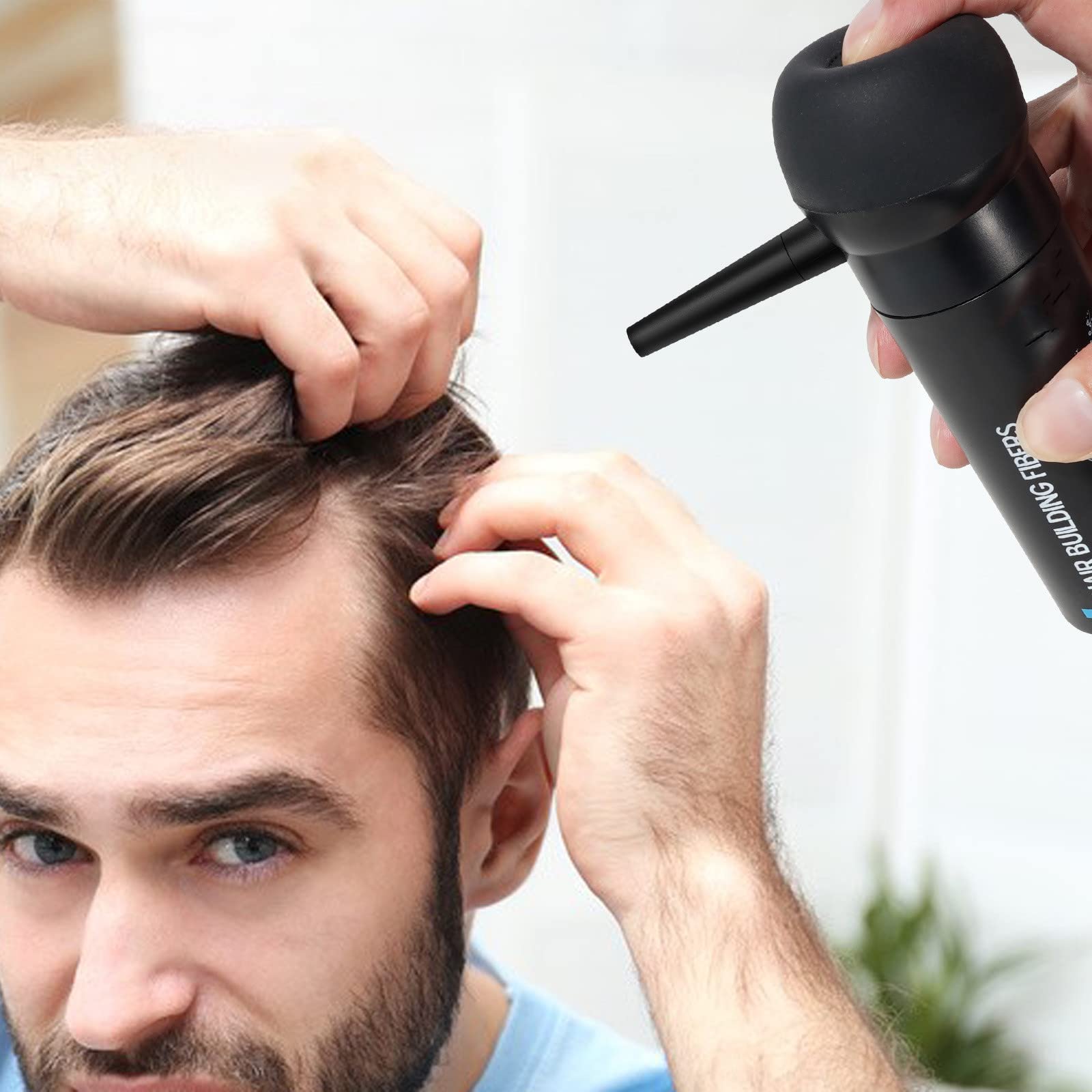 Premium Hair Building Fibers for Thinning Hair - Black Hair Loss Concealer Spray for Women & Men | Instant Coverage for Bald Spots & Thinning Areas | Great for Daily Use, Special Occasions & Confidence Boosting