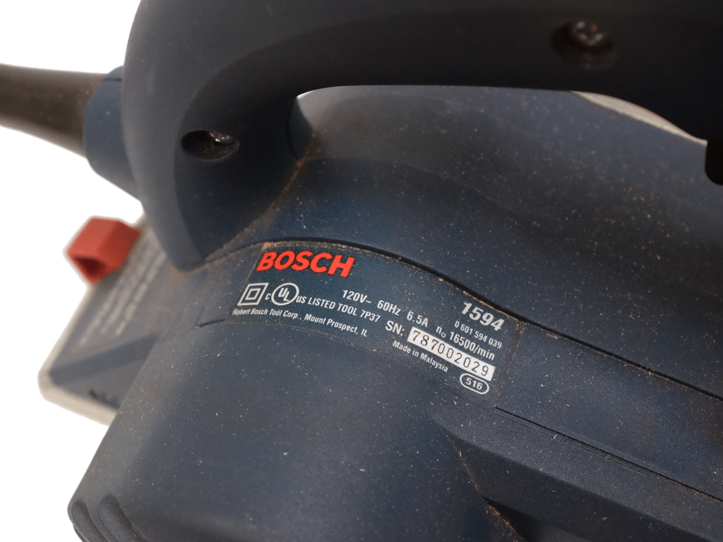 Bosch 1594K 3-1/4 Inch Electric Hand Planer - 6.5 Amp Motor with Carrying Case | Perfect for Woodworking, DIY Projects & Home Renovations