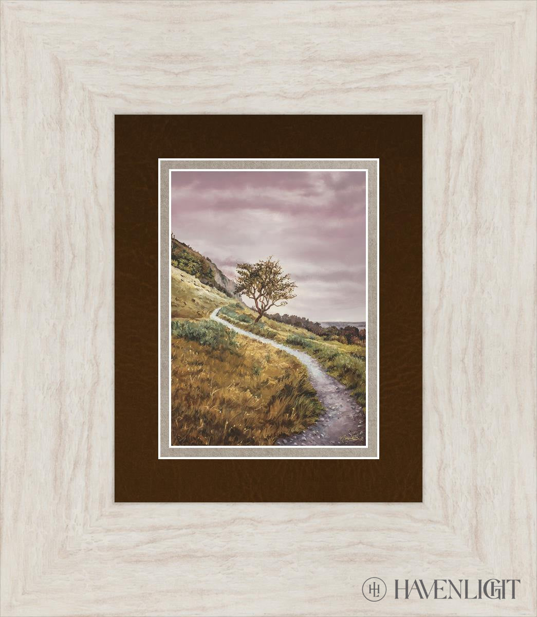 Broken Path Mountain Top Wall Art - Handmade Boho Decor for Living Room, Bedroom & Office - Inspirational Nature Landscape Painting for Home Decor