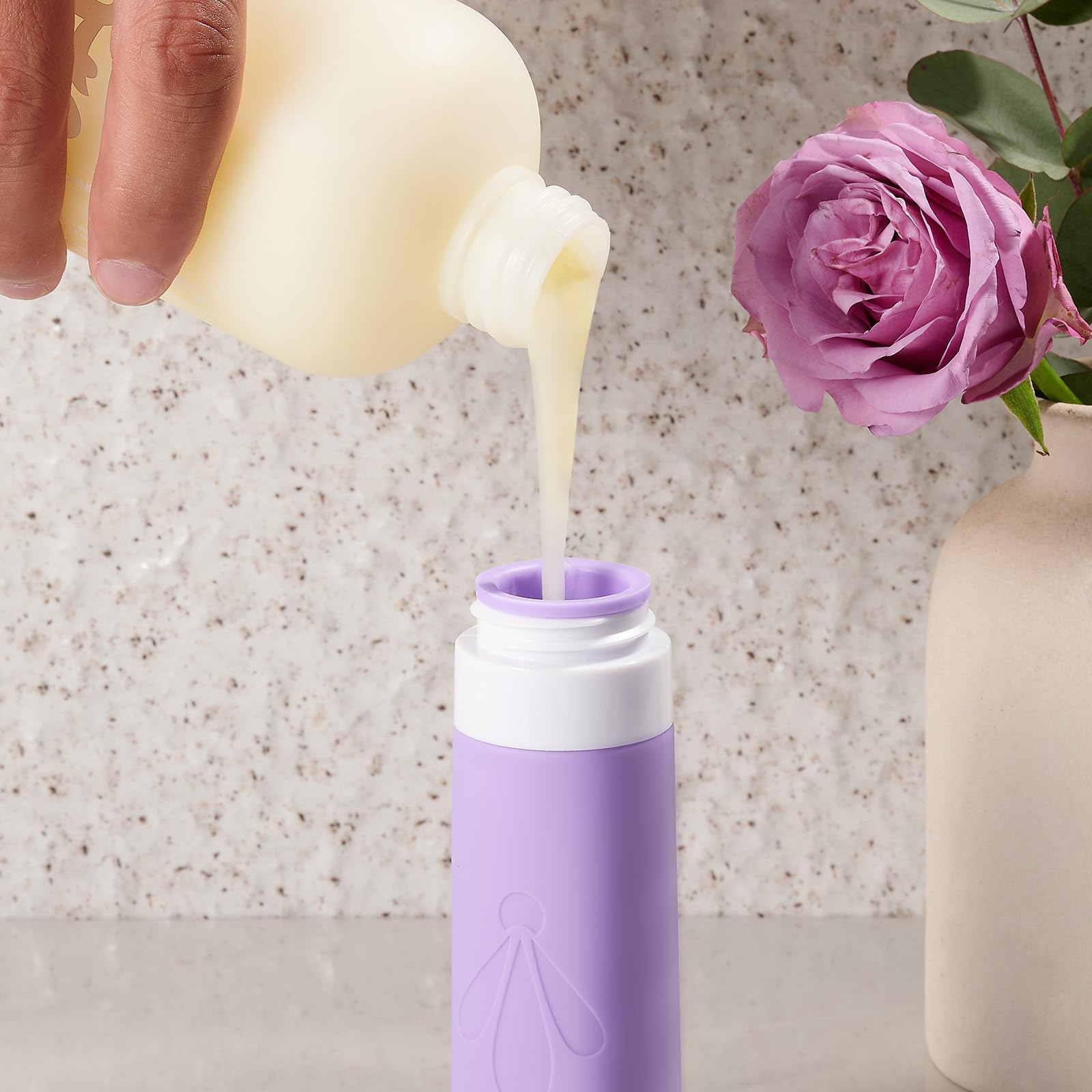 **17-Pack Leakproof Silicone Travel Bottles Set for Toiletries | TSA Approved Travel Accessories for Women | Airplane Essentials & Vacation Must-Haves | Perfect for Shampoo, Lotion, and Cosmetics**