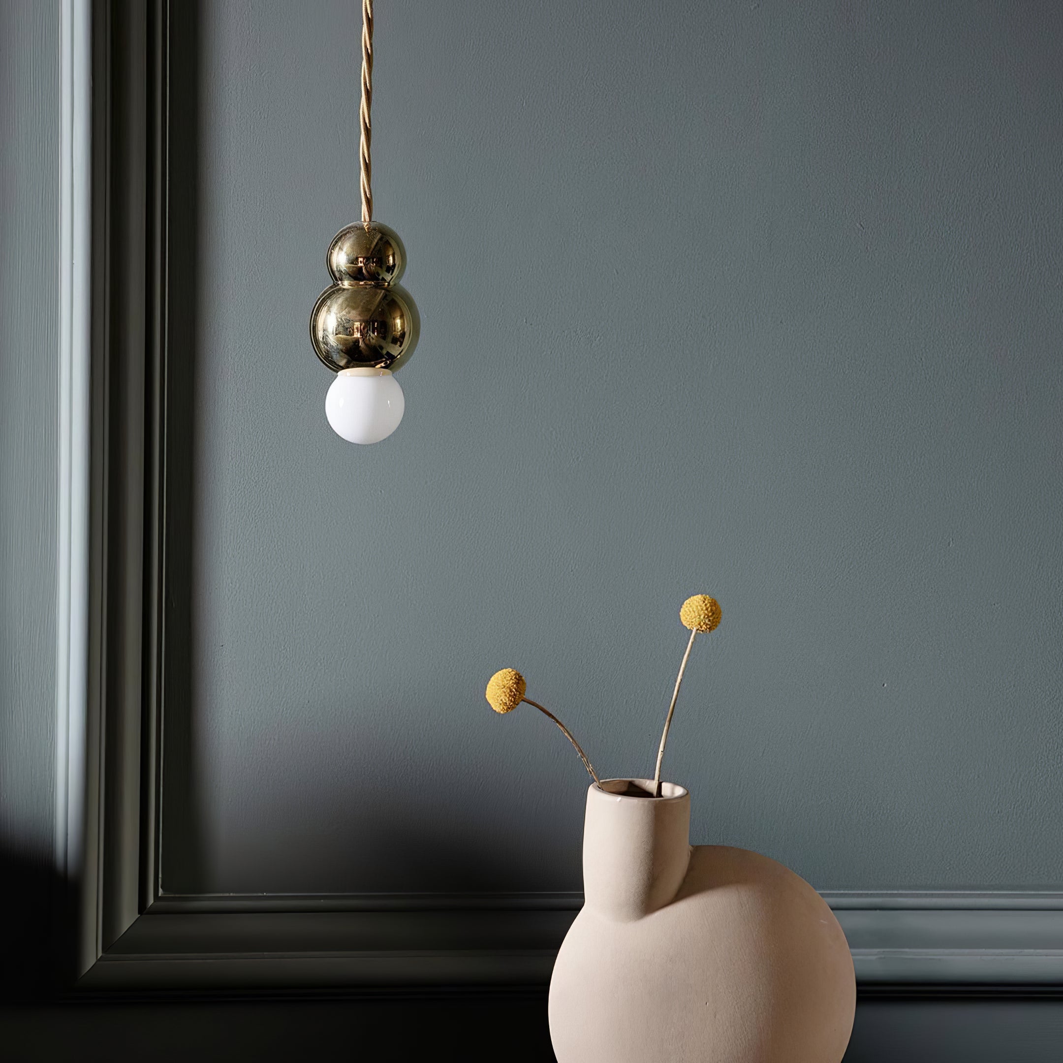 Modern LED Ball Light Pendant Lamp - Dimmable Hanging Light Fixture for Kitchen Island, Dining Room & Bedroom Decor