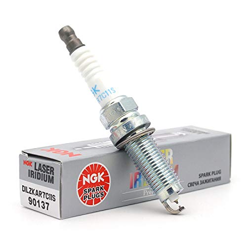NGK DILZKAR7C11S 90137 Spark Plug - 4 Pack | High Performance Ignition for Cars, Trucks & SUVs | Ideal for Daily Commuting & Long Road Trips