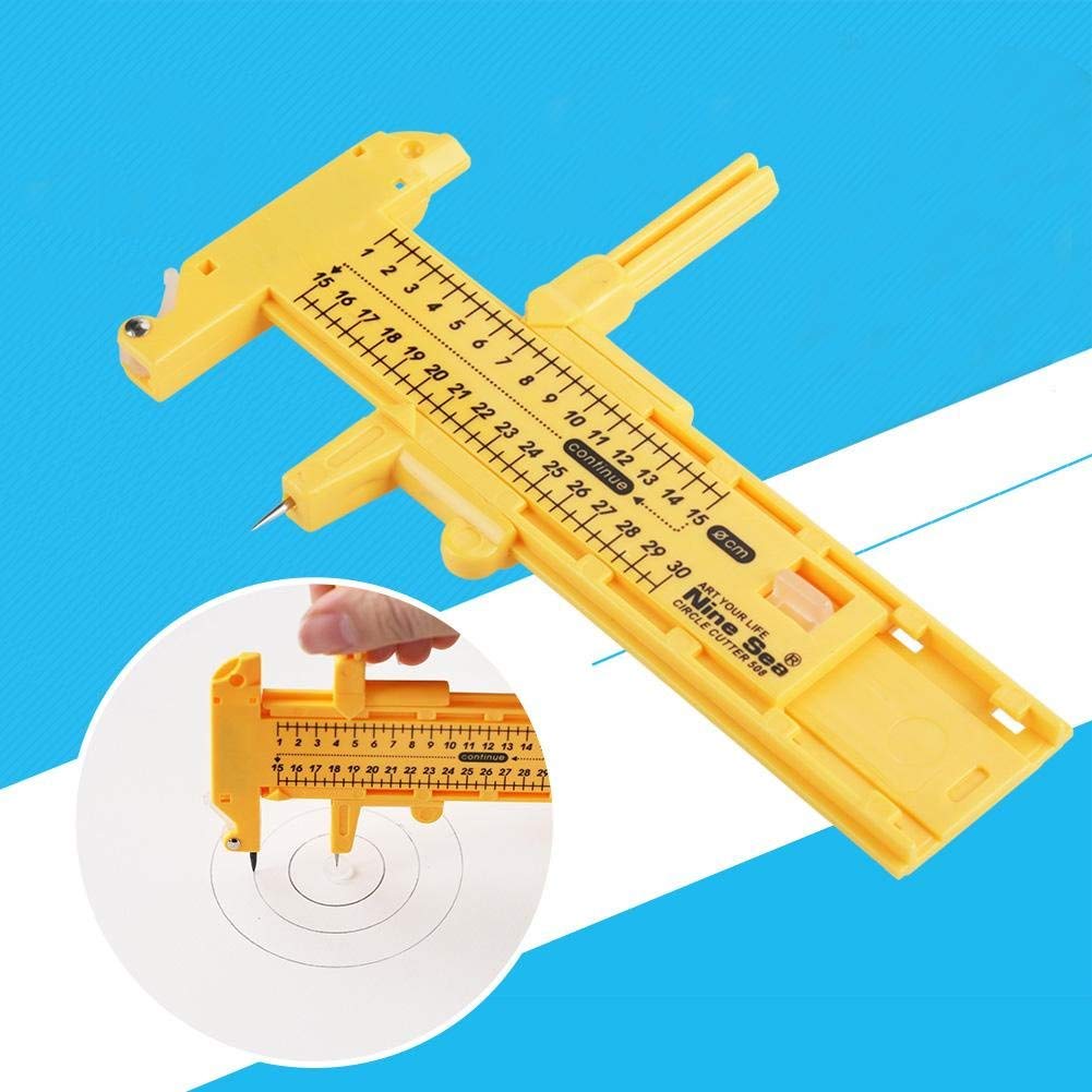 Premium Rotary Circle Cutter Tool - Perfect for Paper, Cardboard, Rubber & Leather Cutting | Ideal for Arts, Crafts, Scrapbooking & DIY Projects