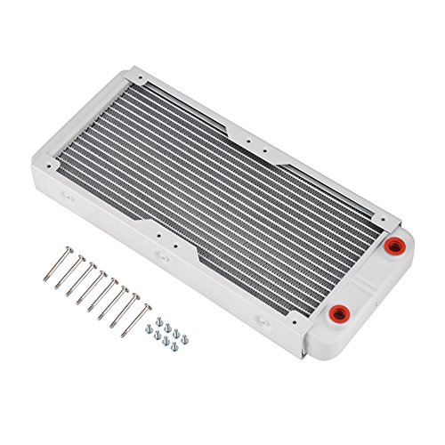 High Performance 240mm Aluminum Radiator - Efficient Heat Sink for Computer Water Cooling & Liquid Heat Exchanger | Compatible with Beauty Devices, Air Purifiers & 3D Printers | Perfect for PC Gaming Rigs, Home Spa Equipment & Industrial Applications