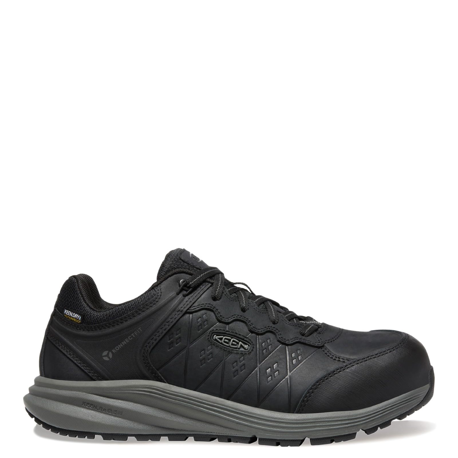 KEEN Utility Men's Vista Energy+ Low Composite Toe Waterproof Leather Industrial Work Shoes - Durable & Comfortable Safety Footwear for Construction, Warehouse & Outdoor Work