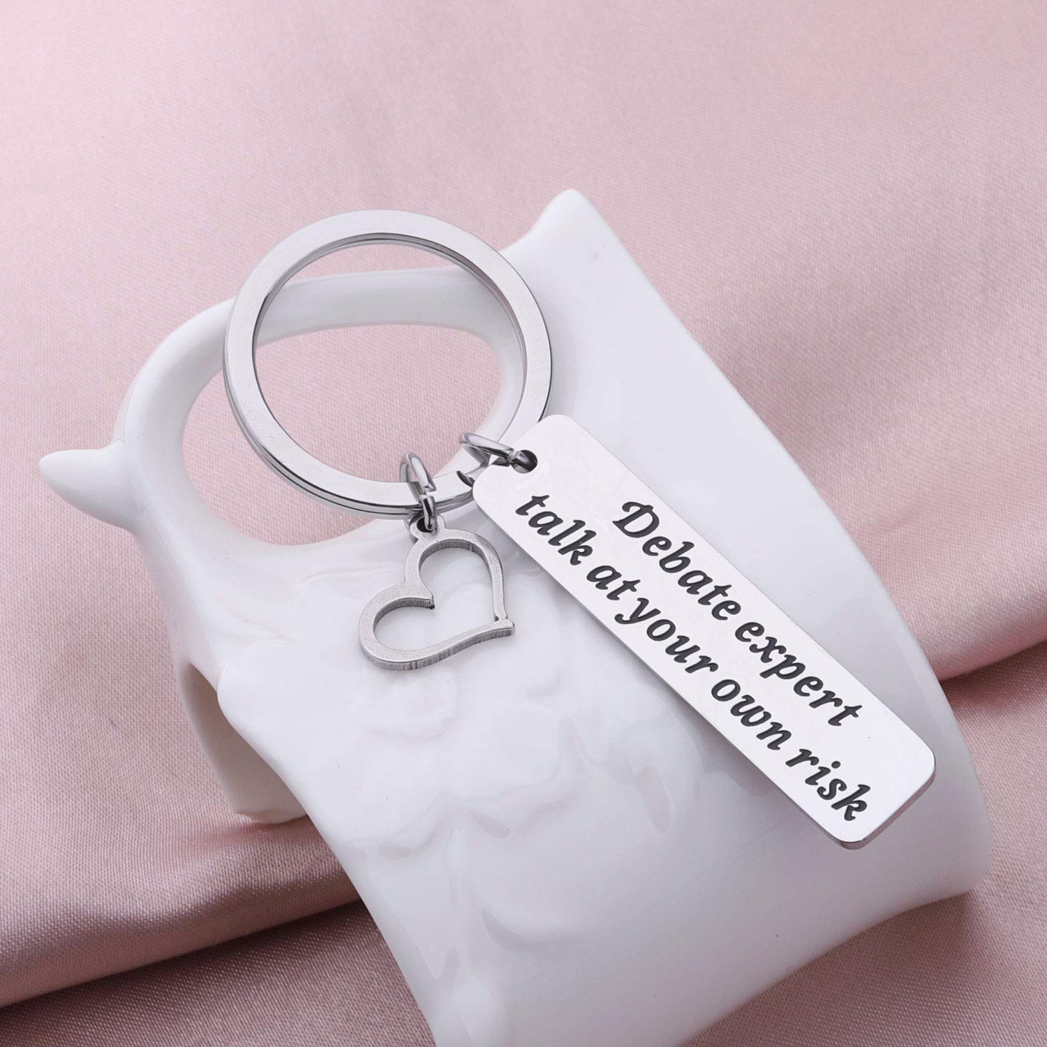 Funny Debate Keychain - Speech and Debate Team Gifts for Debate Lovers - Perfect for Tournaments, Graduation, and Team Bonding