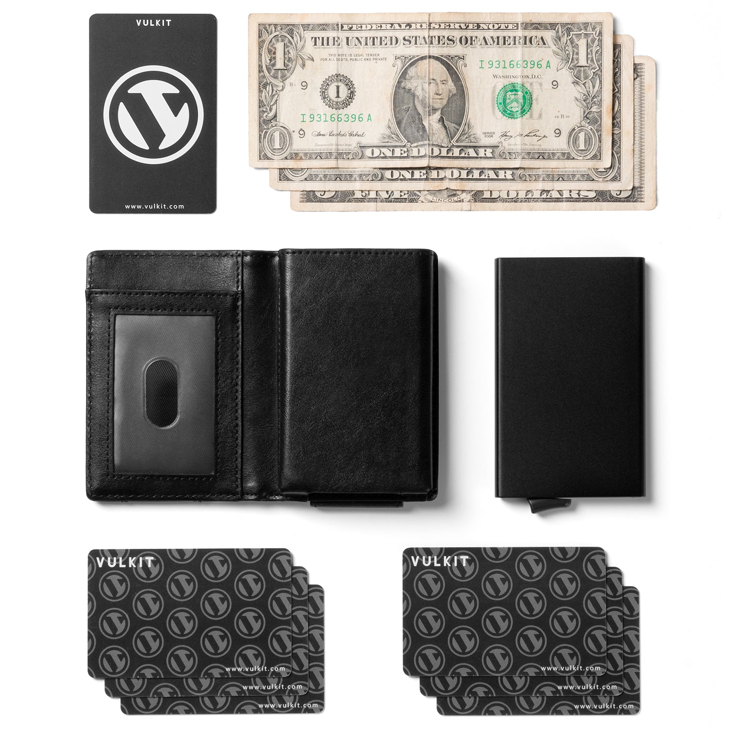 VC206 Slim RFID Blocking Aluminum Wallet with Powerful Magnetic Money Clip - Secure & Stylish for Everyday Carry, Travel, and Business Use