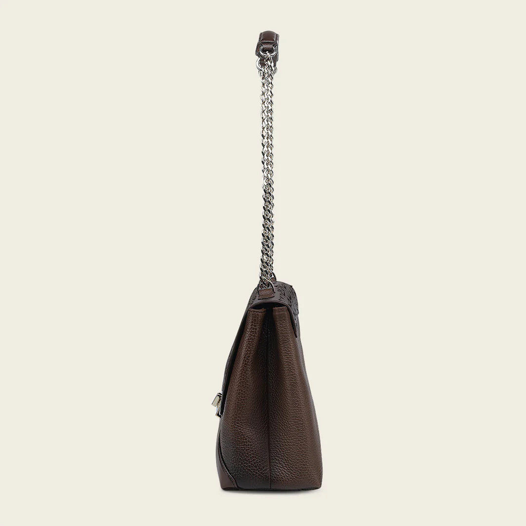 BOD1RRS Women's Casual Fashion Leather Shoulder Bag - Stylish Honey Brown Crossbody Purse for Everyday Use, Work, and Travel