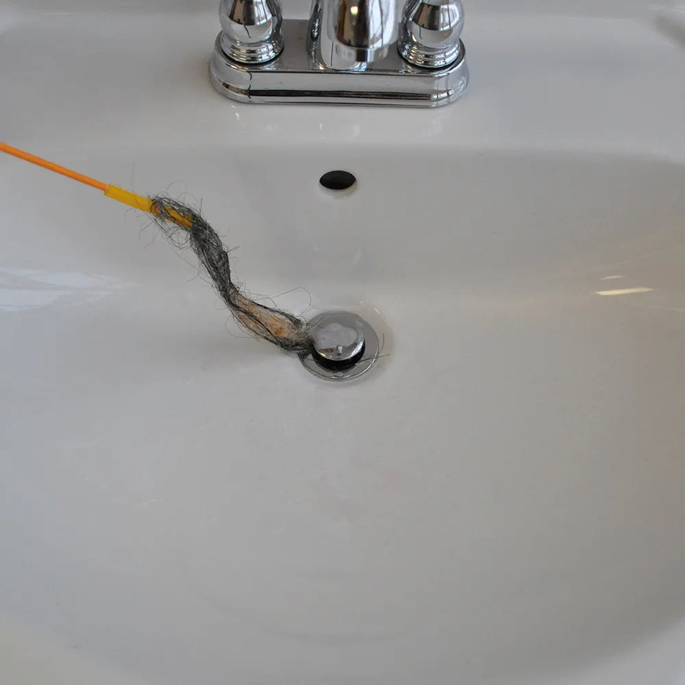 Drain Weasel Starter Kit - Hair Clog Remover Tool for Sinks, Showers & Tubs - Easy DIY Drain Cleaning Solution for Home Plumbing Maintenance