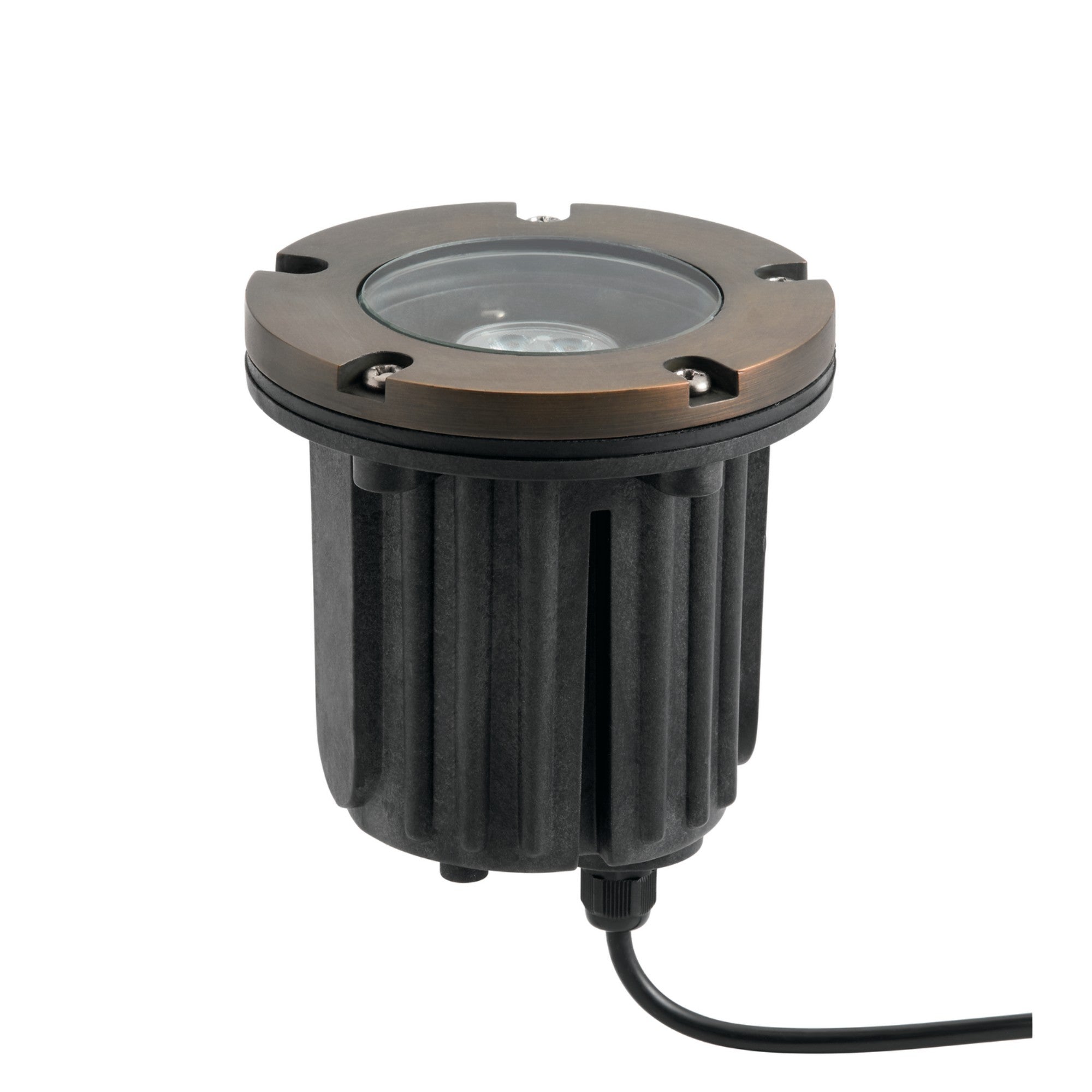 12V Low Voltage Brass In-Ground Landscape Lights for Garden, Pathway, and Outdoor Decoration - Weatherproof & Durable LED Spotlights