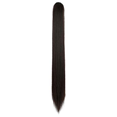 Clip-in Ponytail Hair Extension with Claw Clip - Natural Looking Hairpiece for Instant Volume & Length - Perfect for Parties, Weddings & Everyday Styling