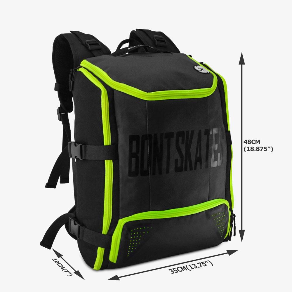 Bont Skate Backpack - Durable Roller Skating Backpack for Men & Women - Perfect for Skateboarding, Roller Derby & Outdoor Sports Gear Storage