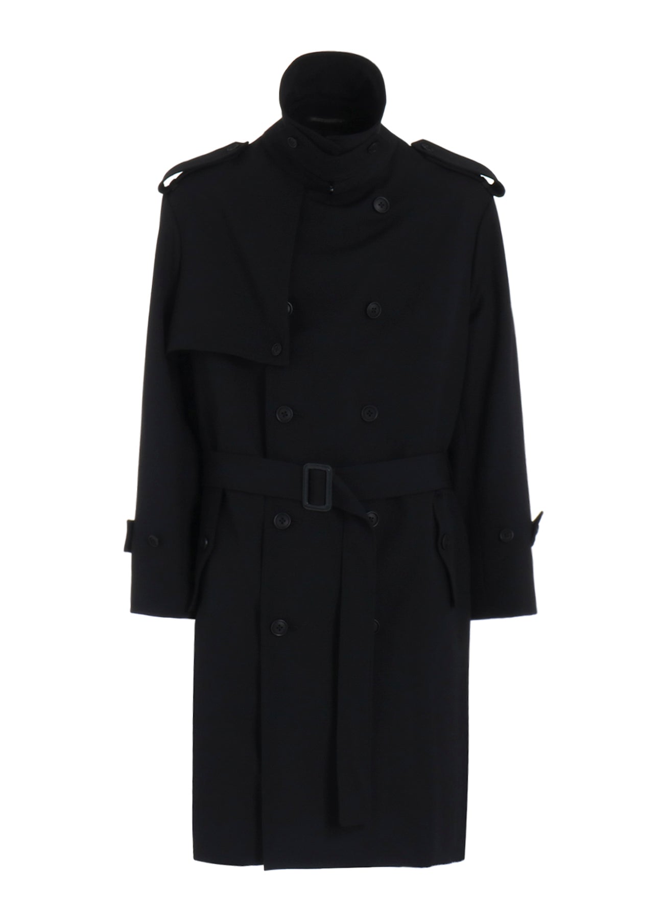 2/60 Wool Gabardine Short Trench Coat for Women - Classic Water-Resistant Fall & Spring Outerwear | Perfect for Office, Travel & Casual Wear