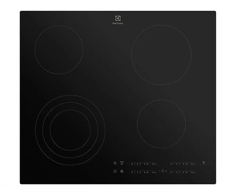 Electrolux EHC644BE 60cm 4-Zone Ceramic Cooktop with UltimateTaste 300 Technology - Perfect for Modern Kitchens and Professional Cooking