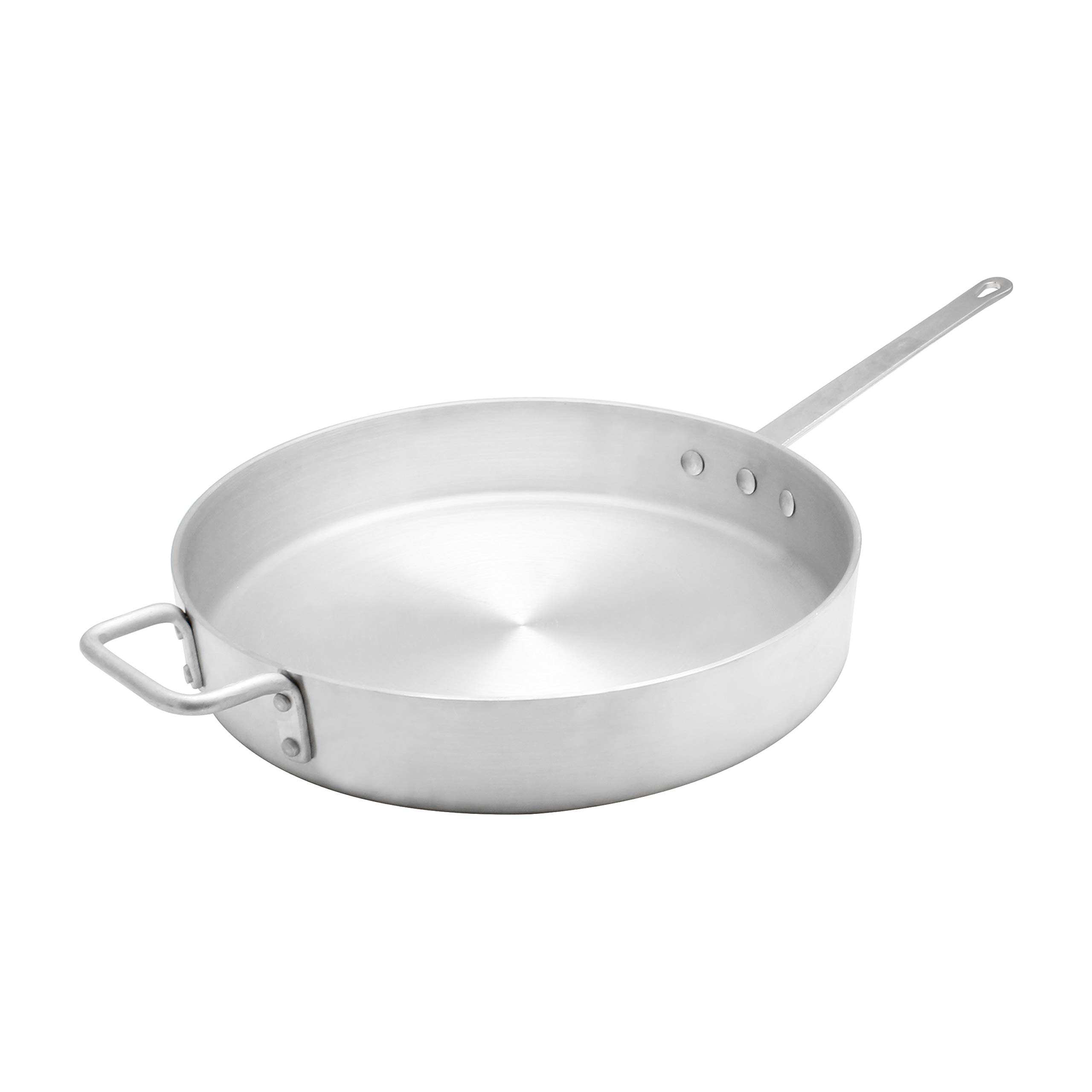 7 Quart Saute Pan with Lid - Nonstick, Stainless Steel Cookware for Frying, Searing & Simmering - Perfect for Home Cooking, Meal Prep & Professional Kitchens