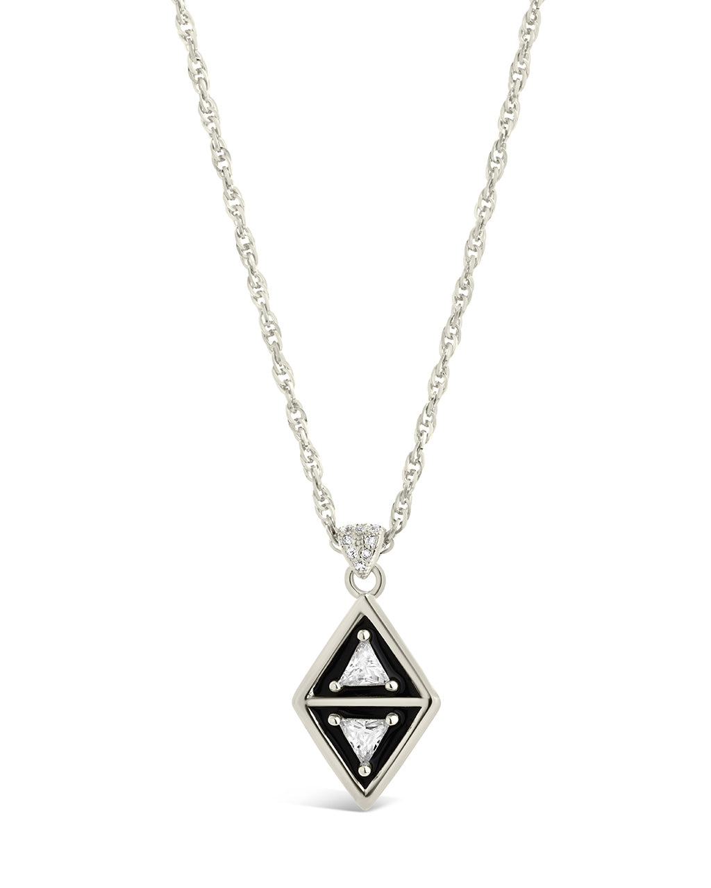 Nerezza CZ & Enamel Pendant Necklace for Women | Elegant Cubic Zirconia Jewelry Gift for Birthday, Anniversary & Valentine's Day | Perfect for Parties, Date Nights & Special Occasions