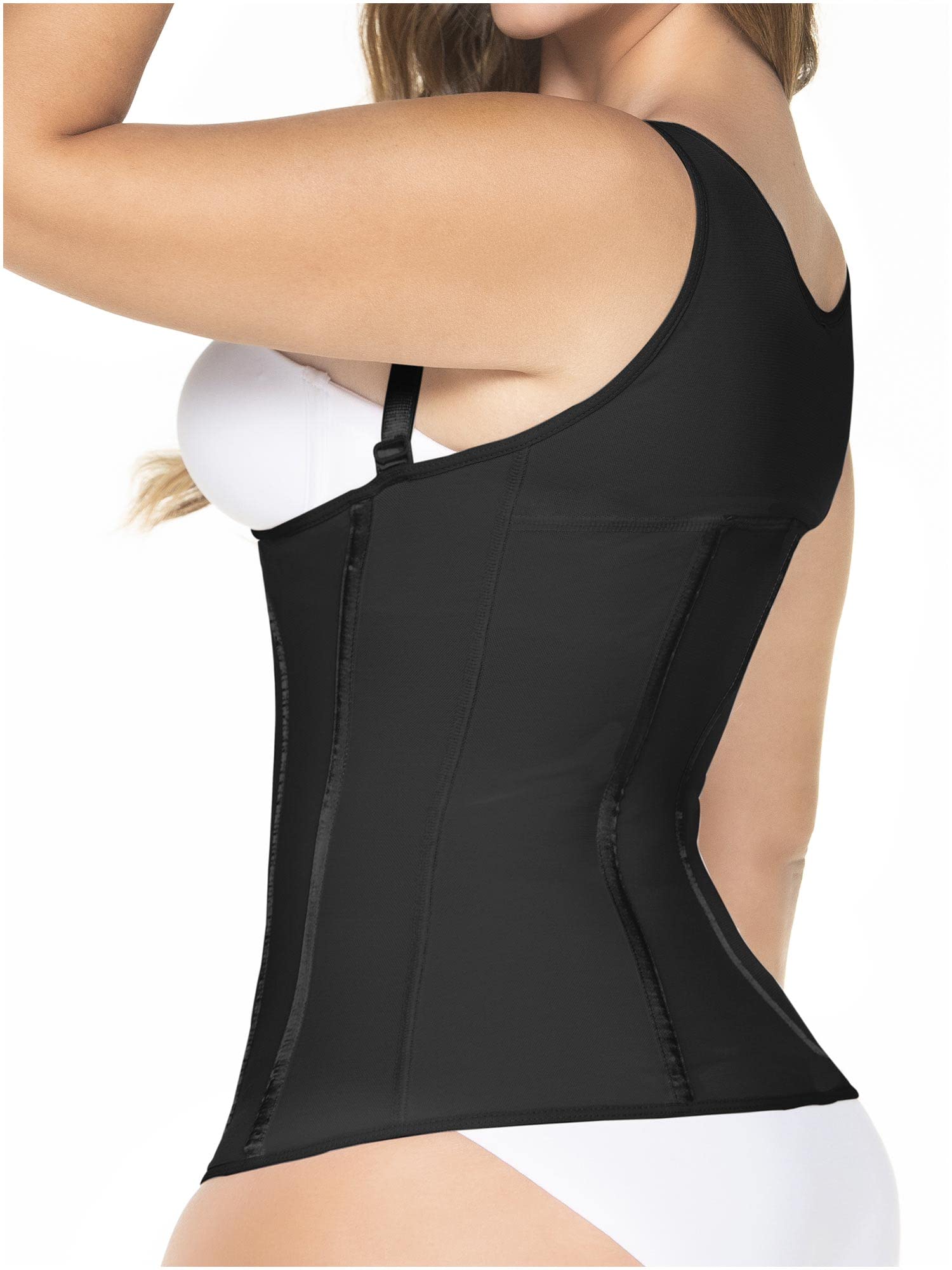 MARIAE RA004 Colombian Shapewear for Women - Open Bust Compression Vest with Elastic Bones - Hourglass Body Shaper for Tummy Control & Waist Slimming - Perfect for Postpartum, Workouts & Special Occasions