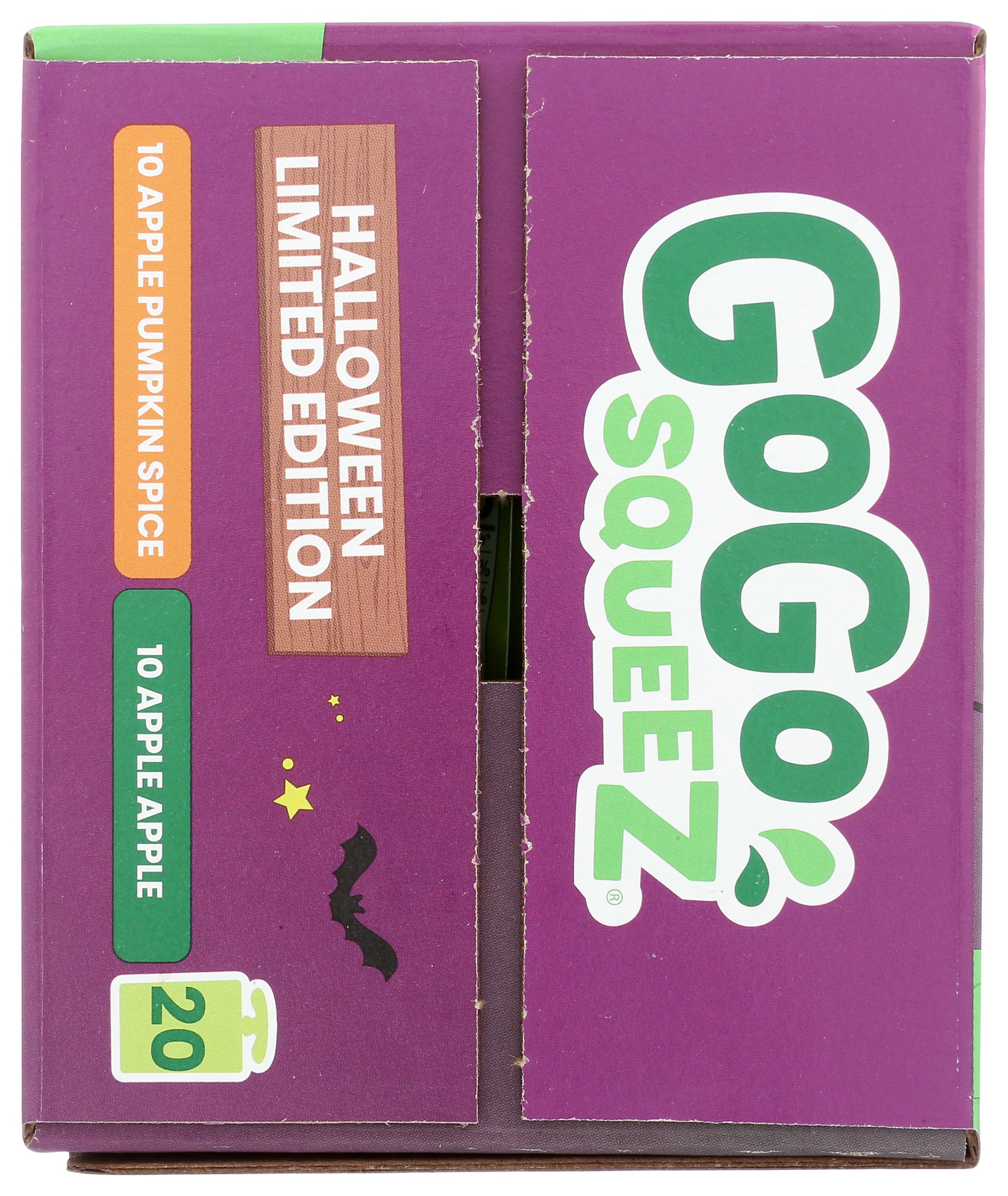 Gogo Squeez Fruit & Veggie Pouches - Halloween Edition (64oz) | Healthy Snacks for Kids, Lunch Box & On-the-Go | Perfect for Halloween Treats, School & Travel