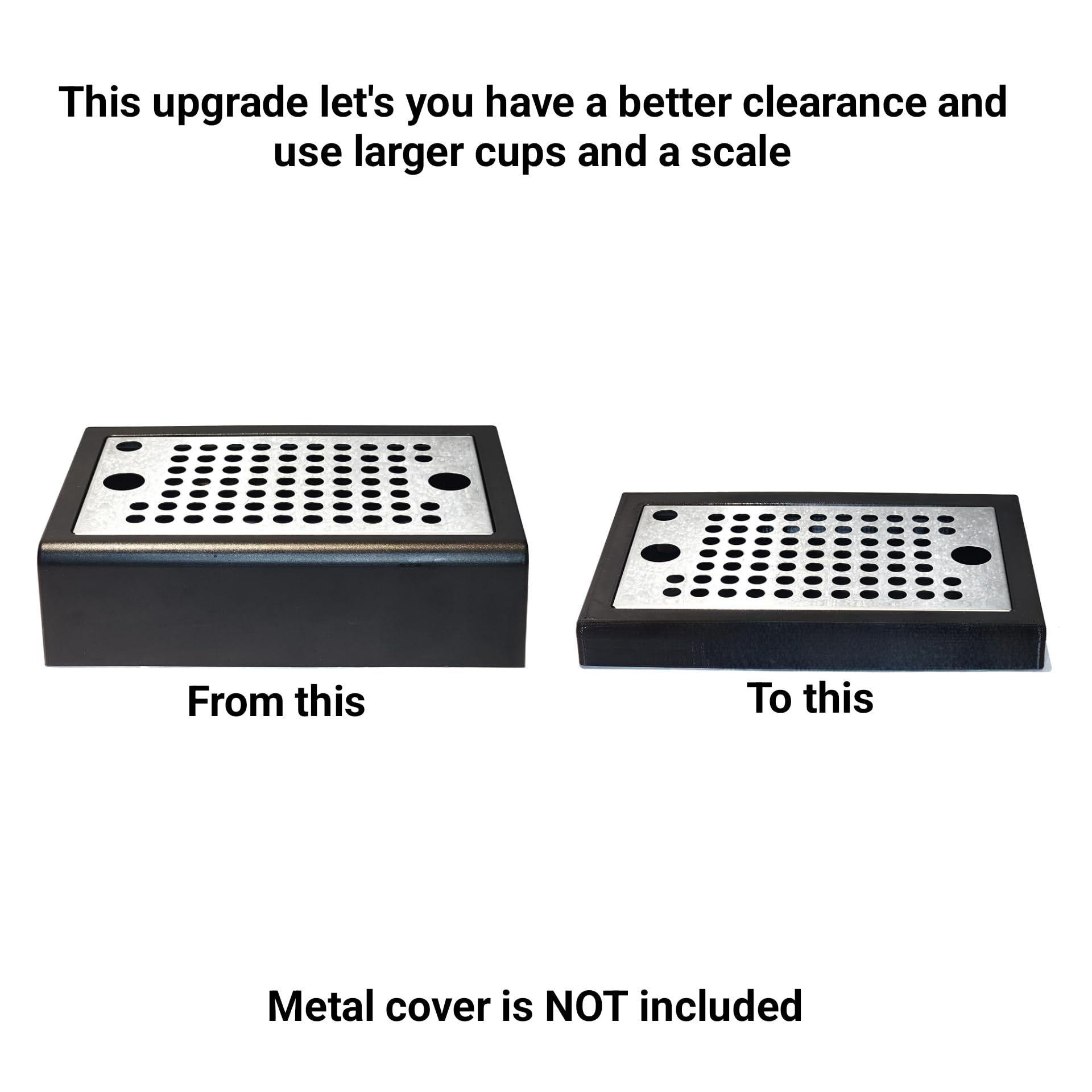 Premium Narrow Drip Tray for Gaggia Classic Pro & Evo Espresso Machines - Durable Stainless Steel Drip Tray Replacement - Perfect for Home Baristas & Coffee Shops (Fits Gaggia Classic Pro/Pro 2015/2019/Evo Models)