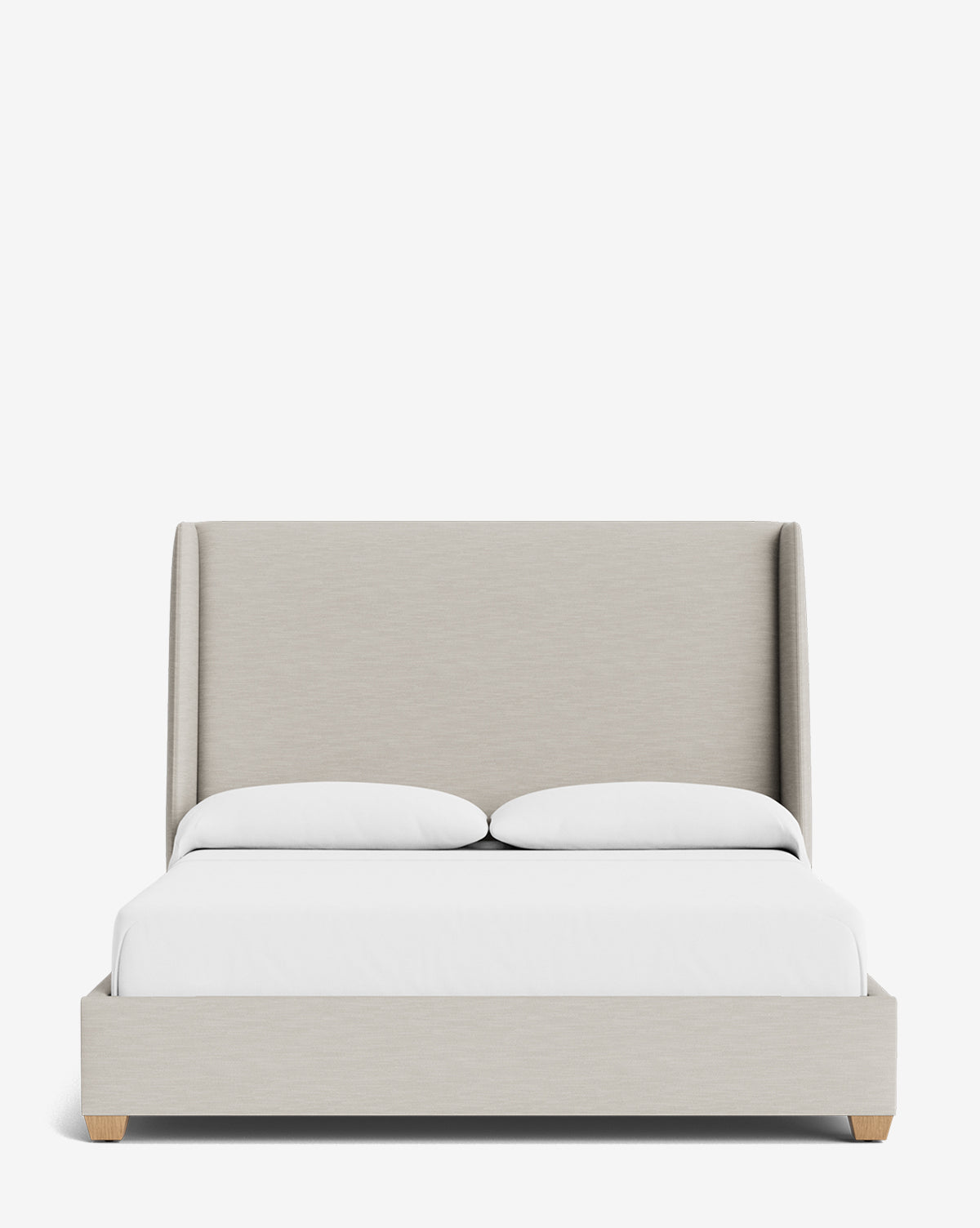 Walt Bed Tall Headboard - Queen Size Upholstered Bed Frame with Adjustable Height - Perfect for Modern Bedroom Decor & Small Spaces